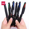 12pcs/Lot Multicolor Pen Fine Point 4 في 1 أقلام نقطة السحب القابلة للسحب قلم متعدد الوظائف 0.7 مم 240123