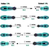 Reparationsverktyg SetMagnetic Precision Screwdriver Kit med Phillips och Flat Head NonSlip Handle Set 240123