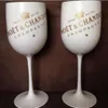 Coupes de champagne blanc en plastique pour fête de vin, verre à Cocktail, flûtes à Champagne MOET, LJ200821275x