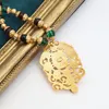 Collana usata di alta qualità in vetro colorato di lusso vintage, collana profumata da donna romantica francese della nonna
