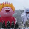 Outdoor games Customized Christmas Character Decor inflatable snow miser/heat miser balloon with led lights for your Christmas