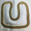 Oem Odm, модная кубинская цепочка из стерлингового серебра 925 пробы, 18-каратное позолоченное ожерелье из муассанита с микровставкой, ювелирные изделия в стиле хип-хоп по индивидуальному заказу