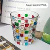 Wine Glasses Bump Glass Whiskey Creative Painted Water Coffee Milk Juice Cup Household Drinkware Kitchen