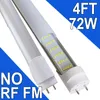 T8 T10 T12 4 Fuß LED-Leuchtstoffröhre – 72 W 48 Zoll LED-Leuchtstoffröhren-Ersatz, NO-RF RM-Treiber, 120 W-Äquivalent, 7200 lm, Vorschaltgerät-Bypass, zweipoliger G13-Sockel, Barn USAstock