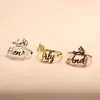 Duoying Birth Month Flower Custom Name Ring Wrap Personalized Wrap Name Customizable Open Personalized Rings Custom Gift 240118