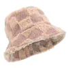 Berets Sherpa Bucket Hat Warm Women Fisherman Girls Outdoor The Cap Casual Breathable Teens Women's