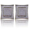 NEW MENS 18K YELLOW GOLD FILLED LAB DIAMOND STUDS EARRINGS SET302g