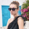 Neue modische Katzenaugen, hochwertige Straßenfotografie für Damen, minimalistische Sonnenbrillen, Herrenbrillen