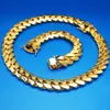 Dostosowany łańcuch kubańska 24K Gold 20 mm hurtowo -hip -hopowy łańcuch Miami Naszyjnik łańcuchowy