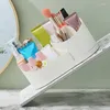 Storage Boxes Vanity Cosmetic Organiser Spinning Display Makeup Lipstick Box With Compartments Stationery Holder Home Supplies For