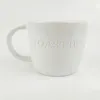 Tasses Creative Ceramic White Mug Unique Rogoshed Design Logo Hando Gandage Coffee Tea tasses Custom Gift