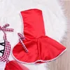 Född småbarn Baby Girls Halter Tutu Romper Dress Red Cloak Little Red Riding Hood Outfits Party Cosplay Costume 024m 240118