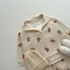 Conjuntos de ropa de dibujos animados para bebés de primavera, niños pequeños, niñas, sudadera de manga larga, pantalones, traje de 2 uds, conjunto de ropa de oso lindo para niños 240118