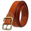 Högkvalitativt modemärke 100% äkta läder Womens Belt Metal S Style Pin Buckle Vintage Belts For Women Jeans Femme 240122