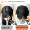 MEIFAN Synthetic 3DAir Bangs Hair Clip-In Bangs Fake Fringe Natural False Bang Topper Hairpiece Invisible Clourse Bang 240118