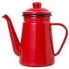 Cafetière en émail de haute qualité, 1 l, versez sur le lait, pichet d'eau, pichet, théière Barista, bouilloire pour cuisinière à gaz et cuisinière à Induction, 250g