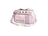 Переноска, бесплатная доставка, розовый цвет, дизайн, полиэстеровая лента, сумка-переноска для домашних собак, модная сумка для собак