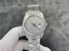 clean factory Rseries Mens watch 41MM Full diamond dial 3255 movement Full watch set with diamonds stainless steel watch strap Super luminous waterproof top watch