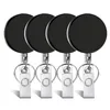 Keychains 4 Pieces Retractable Badge Holder ID Heavy Duty Reel With Keychain Ring Clip For Key Card275o