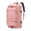 Outdoor-Taschen Lila Gym Frauen Hohe Kapazität Sport Rucksack Unisex Trocken Nass Trennung Fitness Reise Gepäck Tasche Kurze Entfernung