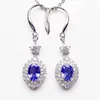 Stud Earrings Natural Real Blue Tanzanite Luxury Drop Earring 5 7mm 0.9ct 2pcs Gemstone 925 Sterling Silver Fine Jewelry X219128