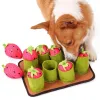 Tappetino per animali domestici per cani Tappetino per fragole Tappetino per naselli Giocattoli per l'alimentazione con alimentatore lento cigolante Puzzle interattivi per cani