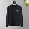 2024 Spring Autumn Geometric Letter Print Man's Hoodies Cotton Pullover Fashion Jackets O-Neck Long Sleeve Men's Sweatshirts HSCW023