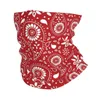 Beralar Paisley Bandana Baskı Boyun Gaiter Kadın Erkekler UV Koruma Kış Bohem Tarzı Kayak İçin Bohem tarzı Eşarp