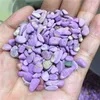 Figurines décoratives 100 g, belle pierre naturelle en Mica violet, cristal de Quartz, spécimen de guérison, minéraux, décoration d'aquarium de bureau à domicile