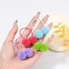 Hårtillbehör 5/10/20st/Set Solid Double Plush Ball Elastic Bands for Kids Girls Ropes Ties Ponytail Headwear Gift