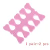 Monja 50100st Pack Nail Art Toes Separators Fingers Slumpmässiga färg Mjuk svamp UV Gel Polish Beauty Manicure Pedicure Tools 240119