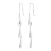 Dangle Earrings Drop S925 Sterling Silver Women's Long Tassels Ear Stud Trendy Nightclub Disco Luxury