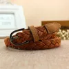 Cintos Feminino Pu Leatehr Cera Corda Pin Fivela Cinto Vintage Moda Cor Sólida Cintura Fina Para Mulheres Acessórios de Roupas