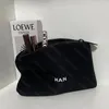 Sac de maquillage de luxe de couleur unie pour femmes, sac de lavage de voyage, sac à main pour femmes, livraison rapide