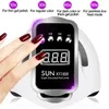 300W uppgradera kraftfull nagellampa med stor LCD -skärm smart sensor nagelorkare för torkning av UV Gel Polish Nail Art Salon Equipment 240127