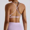 Traje de yoga Wmuncc Ropa interior desnuda Reúne -Absorbiendo Hermosa Espalda Sujetador deportivo Apretado Secado rápido Running Fitness Chaleco