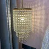 Pendant Lamps Nethong Bedroom Bedside Small Chandelier Single-head Fishline Light Luxury Crystal Retro Study