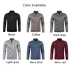 Männer Pullover Männer Winter Sweatshirts Dicker Pullover Halb Zippe/r Für Männliche Hoody Outdoor Sweatshir Einfarbig Rollkragenpullover