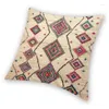 Cuscino Tappeto berbero marocchino stile Boho Copridivano per la casa Decorativo Copriletto quadrato geometrico bohémien antico 45x45