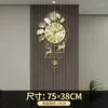 Väggklockor orientalisk konst lyxklocka hängande batteridesign stor storlek vintage akryl sovrum reloj de pared hem dekoration