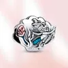 Charm Sterling Sier Mermaid Bead Murano Herocross Pendant Donald Fit Preselet Bracelet Women Women Gift