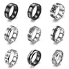 Cluster Ringen Mode Mix Stijl Holle Streep Punk Spikes Rvs Sieraden Voor Vrouwen Mannen Party Trendy Gift