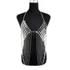 Riemen Body Chain Sieraden voor dames Strandkostuum Bling Sexy Metaal-BH Kwastjes Top-Bh-ondergoed-Bikini-BH Party-Decor