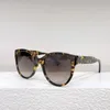 Designers Classic Sunglasses Acetate Fiber Round 0438 Womens High end Sunglasses Latest Popular Versatile Light Color Decorative Mirror