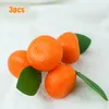 Dekorativa blommor konstmålning rekvisita dekor konstgjord mandarin falsk simulerad frukt orange bord hem