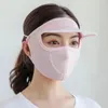 Casquettes de cyclisme en soie glacée, masque facial complet coupe-vent pour Sports de plein air, chapeau de soleil de plage