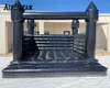 Partihandelse Commercial Use Wedding Castle Black Bounce House Uppblåsbart studshus Prefabricated House for Ceremony Part