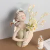 Vilead-estatua florero de mariposa de resina hecha a mano, figuritas de arte moderno, decoración del hogar, sala de estar, escritorio, decoración Interior de dormitorio, 240123