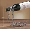 Suspension magique chaîne de fer casiers à vin une bouteille de vin présentoir support de support cuisine salle à manger cave bar décor de table 240124
