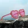 Solglasögon Kvinna Rhinestone Luxury Designer Chic Pink Round Women Bling Crystal Fashion Shades Trendy 2022 NX200T